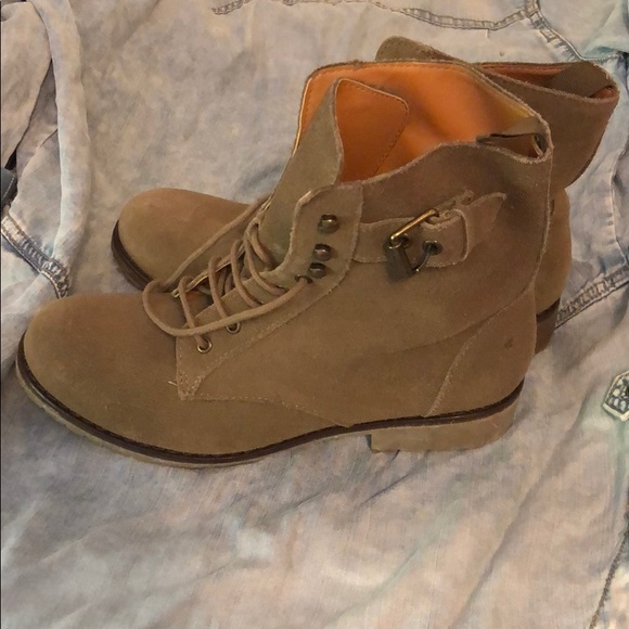 stradivarius Shoes Olive Green Combat Boots Poshmark